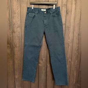 Onward Reserve Pants Mens 35x32 Navy 5 Pocket Corduroy Stretch Straight Classic